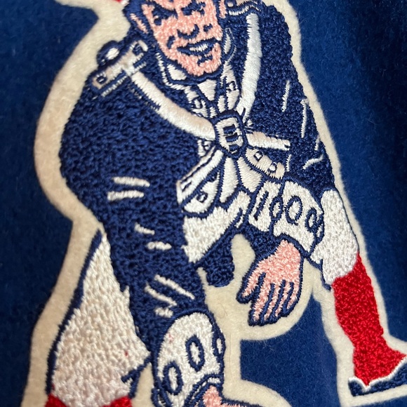 New England Patriots Vintage Chalk Line Varsity jacket - Picture 2 of 8